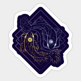 Fire & Ice Koi Sticker